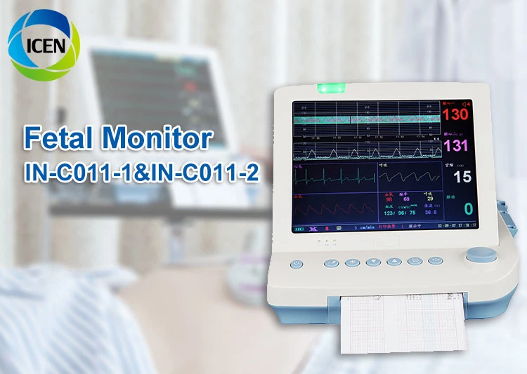 in-C011-1 Hot Sale Portable Color Doppler Ctg Machine Maternal Fetal Heart Rate Monitor