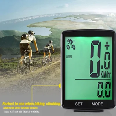 Compteur de vitesse et compteur kilométrique sans fil pour vélo Ordinateur de vélo étanche sans fil avec écran LCD