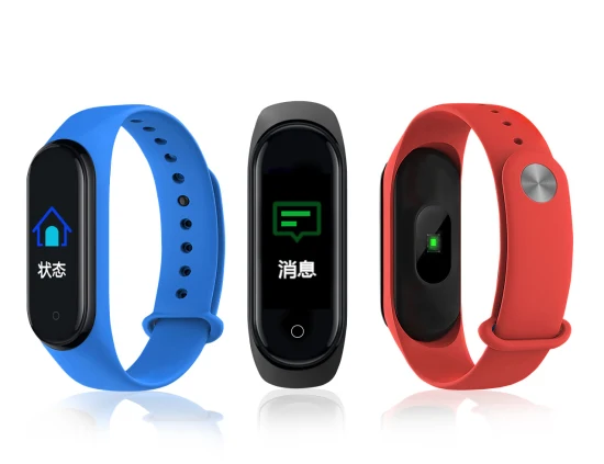 Fitness Tracker Fréquence Cardiaque M3 Bracelet Intelligent Tactile IPS Écran Smart Band Tensiomètre pour Femmes Hommes