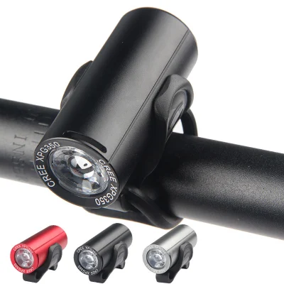 Phare avant à LED CREE pour vélo rechargeable par USB