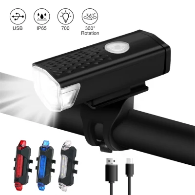 Nouveau phare de vélo Ipx6 puissant de 350 lumens avec phare de vélo rechargeable indépendant DRL diurne