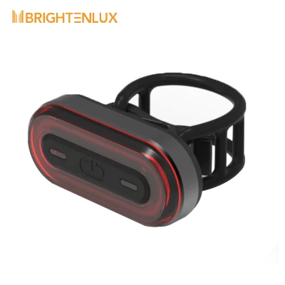 Brightenlux Factory Supply Outlet Night Riding Logo personnalisé Accessoires LED Rechargeable USB Vélo Feu arrière Étanche Feu arrière Vélo