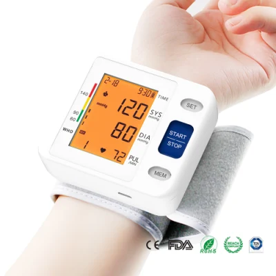 Numérique LCD Portable fréquence cardiaque pouls mesure mètre santé Bp ambulatoire tensiomètre poignet