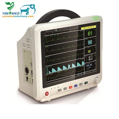 Yspm500V Équipement vétérinaire Moniteur multiparamètre Moniteur de fréquence cardiaque vétérinaire