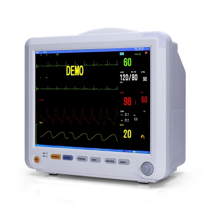 CE RoHS Surveillance multi-paramètres de l'oxygène sanguin et du moniteur de fréquence cardiaque de la pression artérielle