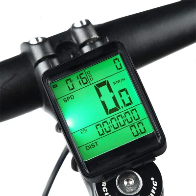 Compteur kilométrique de vélo Ordinateur de vélo étanche avec écran LCD Chronomètre numérique